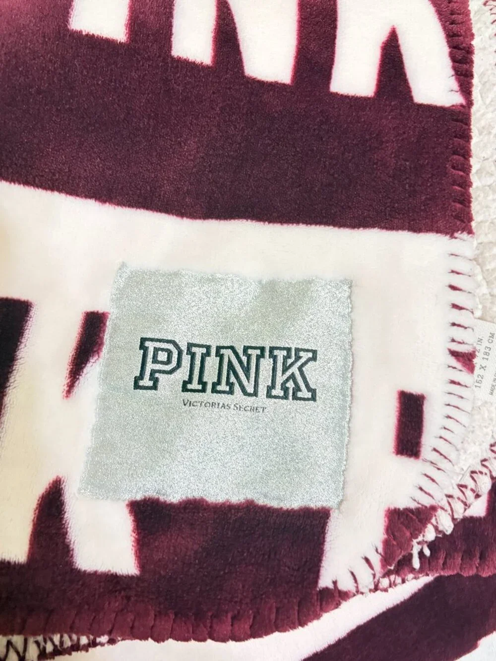 Vs pink sherpa blanket